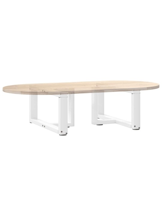 Nohy konferenčního stolku ve tvaru t, 2 ks, bílé, 60 x 25 x (30-31) cm, ocel