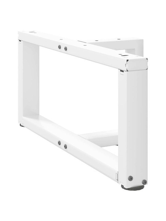 Nohy konferenčního stolku ve tvaru t, 2 ks, bílé, 70 x 25 x (30-31) cm, ocel