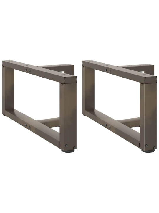 Nohy konferenčního stolku ve tvaru t, 2 ks, černé, 70 x 25 x (30-31) cm, ocel