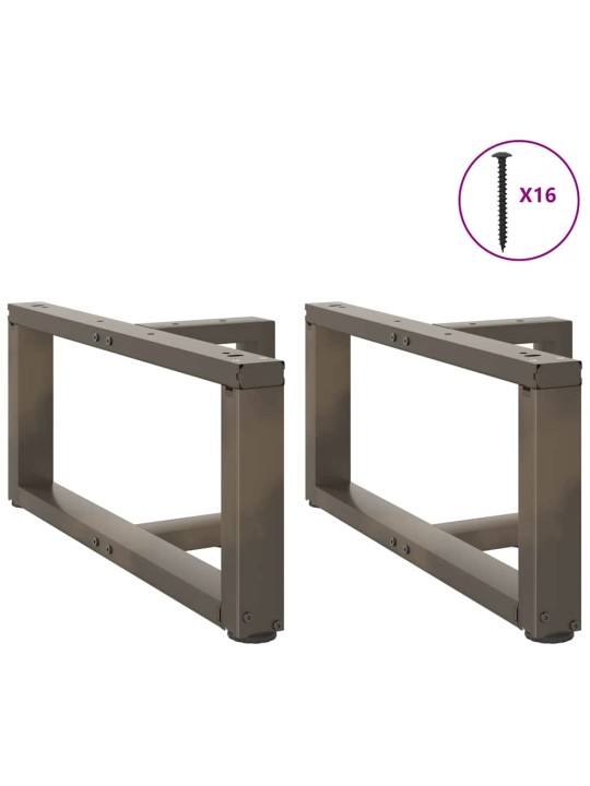 Nohy konferenčního stolku ve tvaru t, 2 ks, černé, 70 x 25 x (30-31) cm, ocel