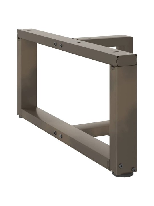Nohy konferenčního stolku ve tvaru t, 2 ks, černé, 70 x 25 x (30-31) cm, ocel