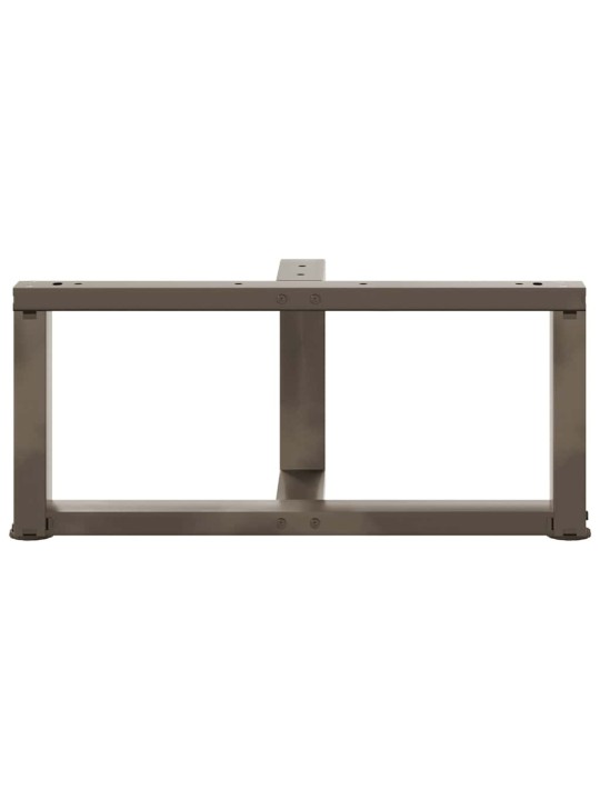 Nohy konferenčního stolku ve tvaru t, 2 ks, černé, 70 x 25 x (30-31) cm, ocel
