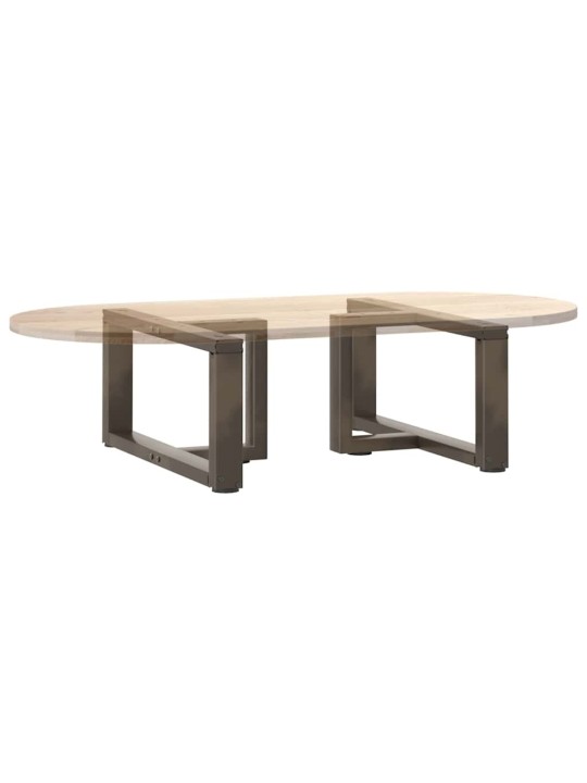 Nohy konferenčního stolku ve tvaru t, 2 ks, černé, 70 x 25 x (30-31) cm, ocel