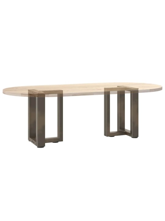 Nohy konferenčního stolku ve tvaru t, 2 ks, černé, 28 x 25 x (42-43) cm, ocel