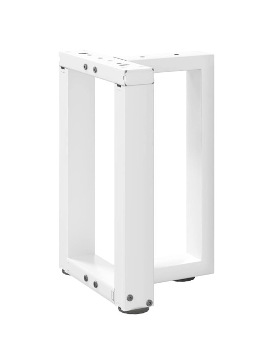 Nohy konferenčního stolku ve tvaru t, 2 ks, bílé, 38 x 25 x (42-43) cm, ocel