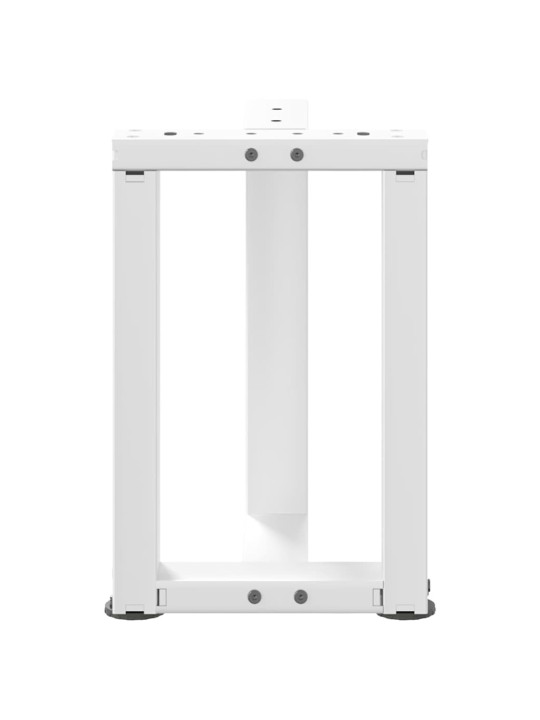 Nohy konferenčního stolku ve tvaru t, 2 ks, bílé, 38 x 25 x (42-43) cm, ocel