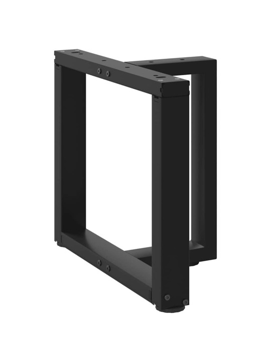 Nohy konferenčního stolku ve tvaru t, 2 ks, černé, 50 x 25 x (42-43) cm, ocel