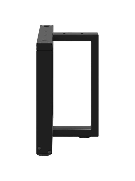 Nohy konferenčního stolku ve tvaru t, 2 ks, černé, 50 x 25 x (42-43) cm, ocel