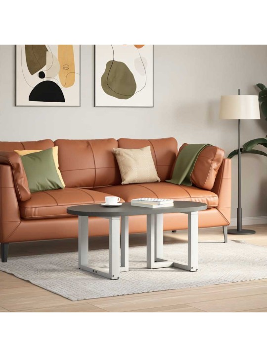Nohy konferenčního stolku ve tvaru t, 2 ks, bílé, 50 x 25 x (42-43) cm, ocel