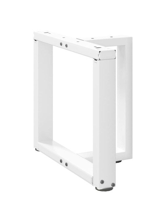 Nohy konferenčního stolku ve tvaru t, 2 ks, bílé, 50 x 25 x (42-43) cm, ocel