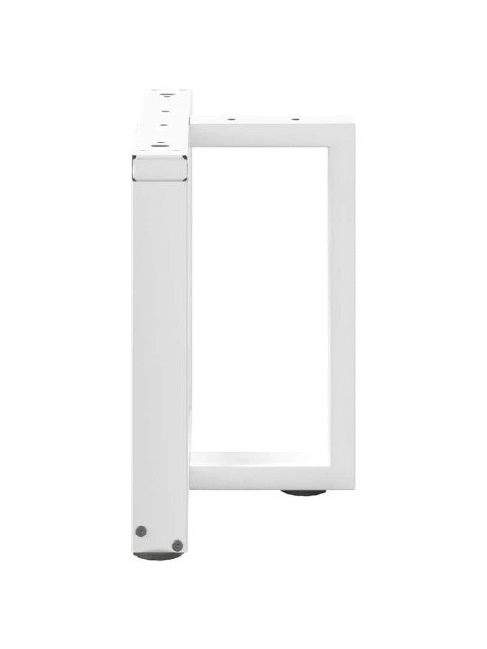 Nohy konferenčního stolku ve tvaru t, 2 ks, bílé, 50 x 25 x (42-43) cm, ocel
