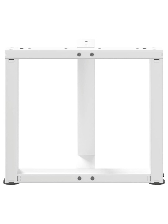 Nohy konferenčního stolku ve tvaru t, 2 ks, bílé, 50 x 25 x (42-43) cm, ocel