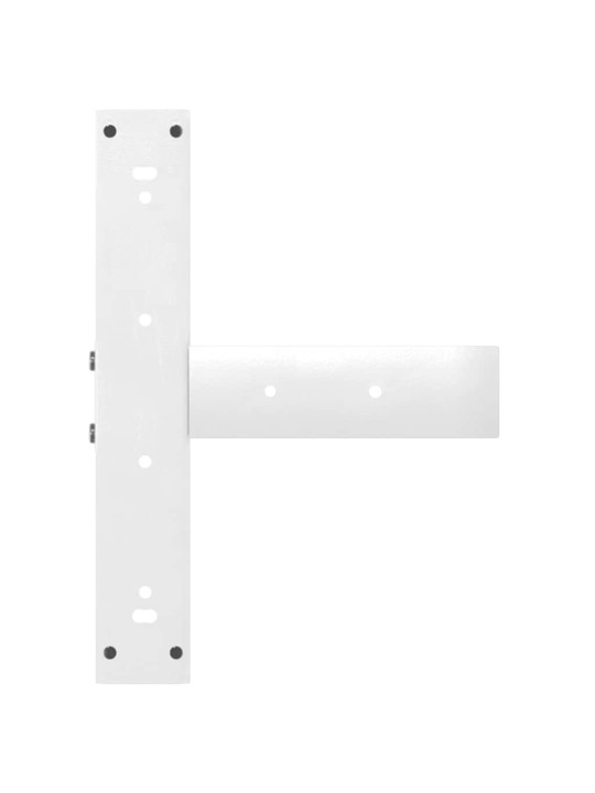 Nohy konferenčního stolku ve tvaru t, 2 ks, bílé, 50 x 25 x (42-43) cm, ocel