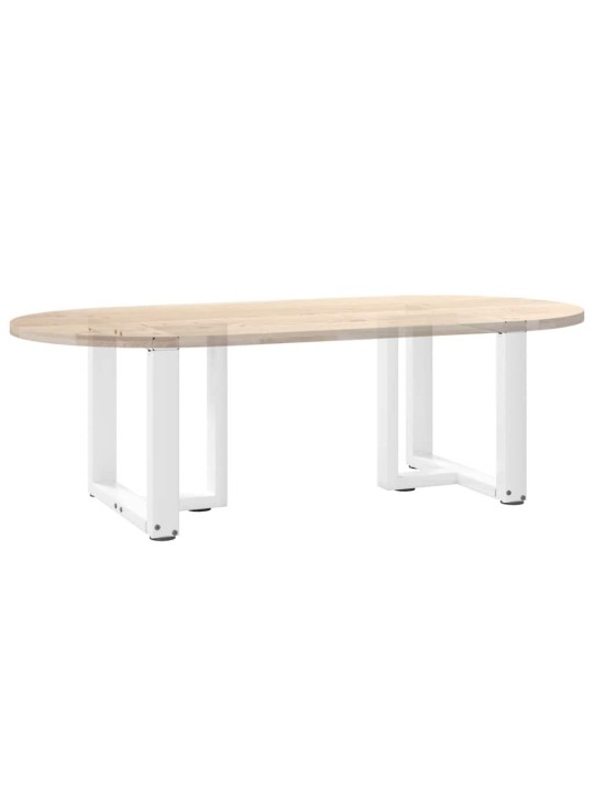 Nohy konferenčního stolku ve tvaru t, 2 ks, bílé, 50 x 25 x (42-43) cm, ocel