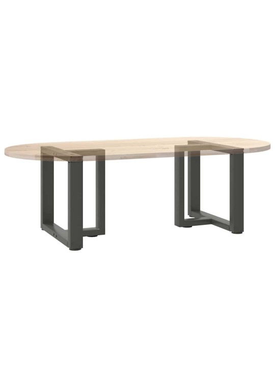Nohy konferenčního stolku ve tvaru t, 2 ks, antracitové, 50 x 25 x (42-43) cm, ocel