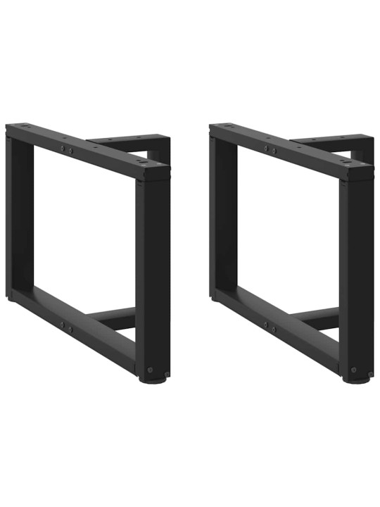 Nohy konferenčního stolku ve tvaru t, 2 ks, černé, 60 x 25 x (42-43) cm, ocel