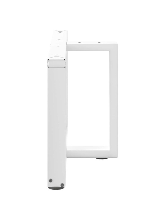 Nohy konferenčního stolku ve tvaru t, 2 ks, bílé, 60 x 25 x (42-43) cm, ocel