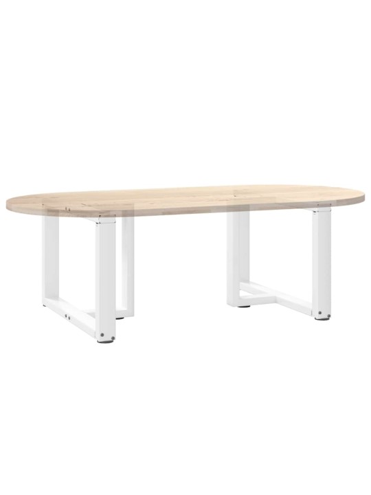 Nohy konferenčního stolku ve tvaru t, 2 ks, bílé, 60 x 25 x (42-43) cm, ocel