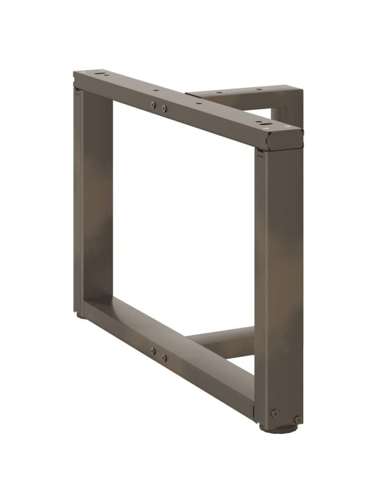 Nohy konferenčního stolku ve tvaru t, 2 ks, černé, 60 x 25 x (42-43) cm, ocel