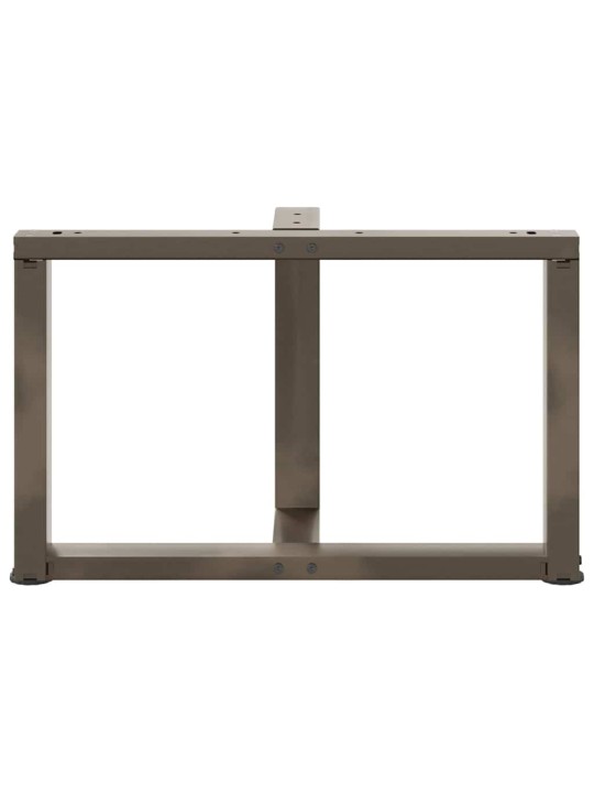 Nohy konferenčního stolku ve tvaru t, 2 ks, černé, 60 x 25 x (42-43) cm, ocel