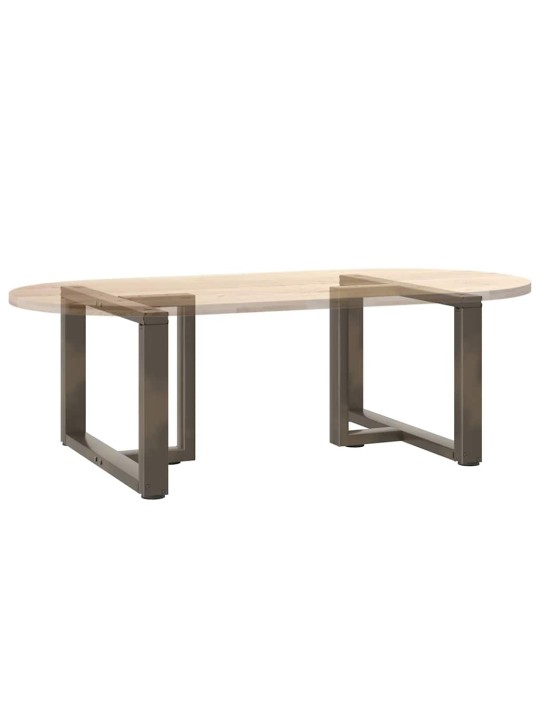 Nohy konferenčního stolku ve tvaru t, 2 ks, černé, 60 x 25 x (42-43) cm, ocel
