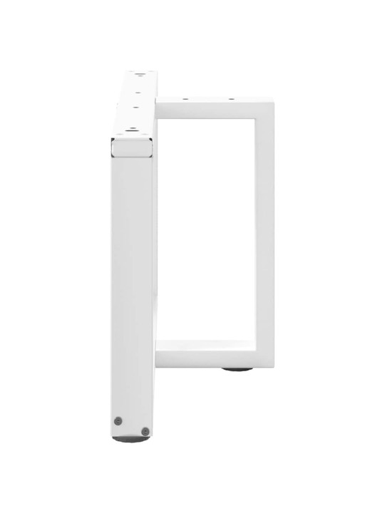 Nohy konferenčního stolku ve tvaru t, 2 ks, bílé, 70 x 25 x (42-43) cm, ocel