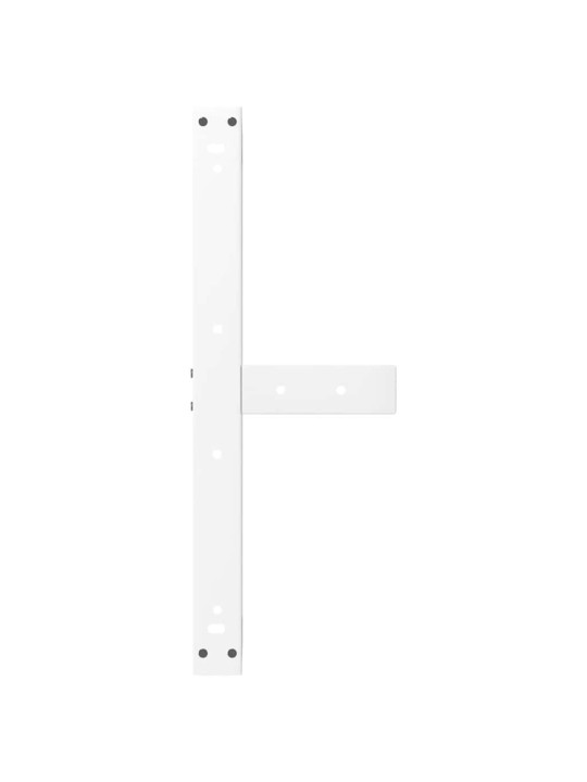 Nohy konferenčního stolku ve tvaru t, 2 ks, bílé, 70 x 25 x (42-43) cm, ocel