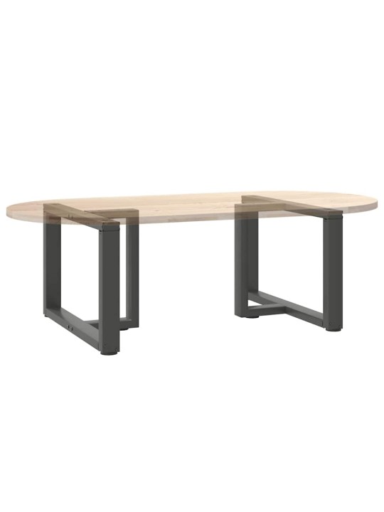 Nohy konferenčního stolku ve tvaru t, 2 ks, antracitové, 70 x 25 x (42-43) cm, ocel