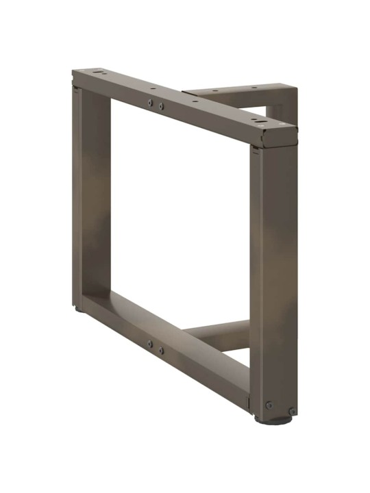 Nohy konferenčního stolku ve tvaru t, 2 ks, černé, 70 x 25 x (42-43) cm, ocel