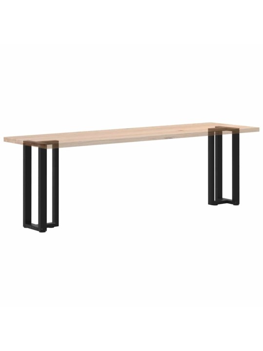 Nohy konzolového stolku ve tvaru t, 2 ks, černé, 25 x 28 x (72-73) cm, ocel