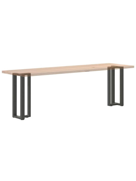 Nohy konzolového stolku ve tvaru t, 2 ks, antracitové, 25 x 28 x (72-73) cm, ocel