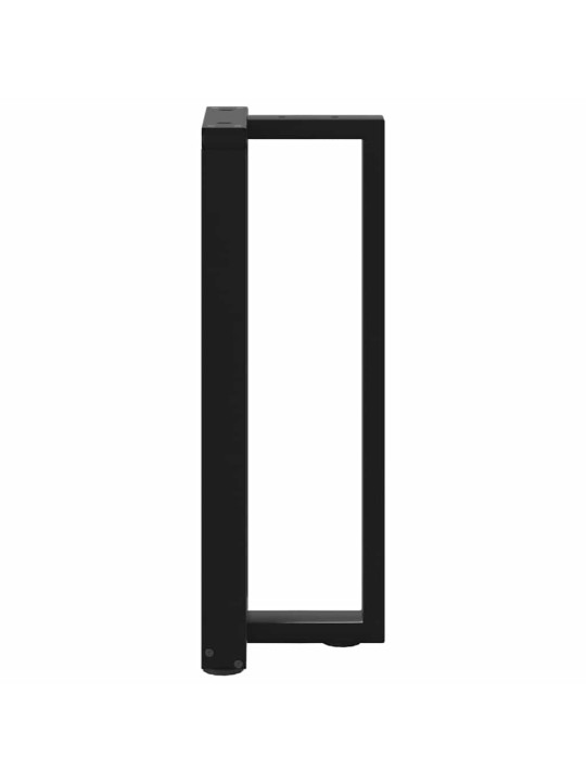 Nohy konzolového stolku ve tvaru t, 2 ks, černé, 38 x 25 x (72-73) cm, ocel
