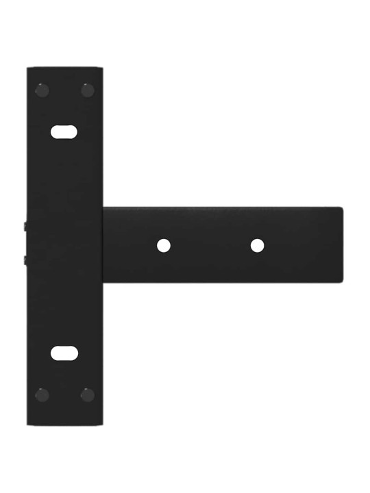 Nohy konzolového stolku ve tvaru t, 2 ks, černé, 38 x 25 x (72-73) cm, ocel