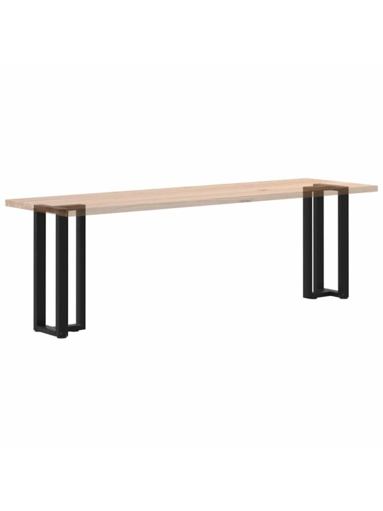 Nohy konzolového stolku ve tvaru t, 2 ks, černé, 38 x 25 x (72-73) cm, ocel