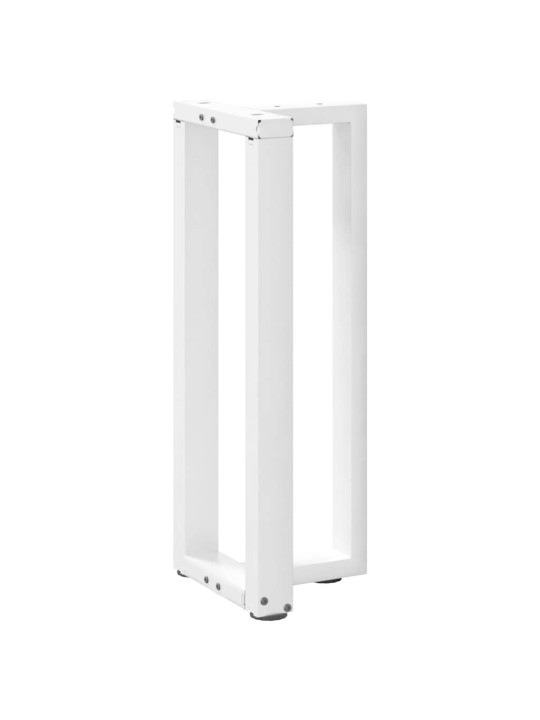 Nohy konzolového stolku ve tvaru t, 2 ks, bílé, 38 x 25 x (72-73) cm, ocel