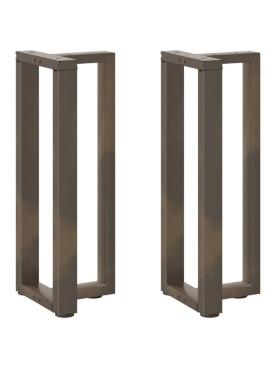 Nohy konzolového stolku ve tvaru t, 2 ks, černé, 38 x 25 x (72-73) cm, ocel