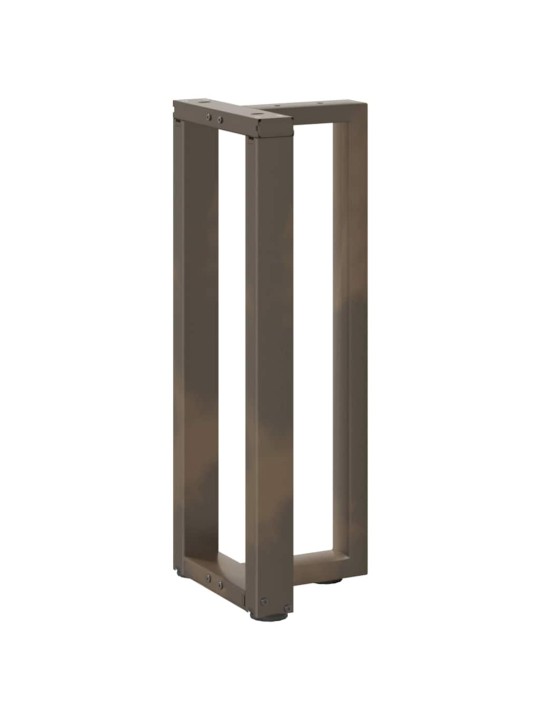 Nohy konzolového stolku ve tvaru t, 2 ks, černé, 38 x 25 x (72-73) cm, ocel