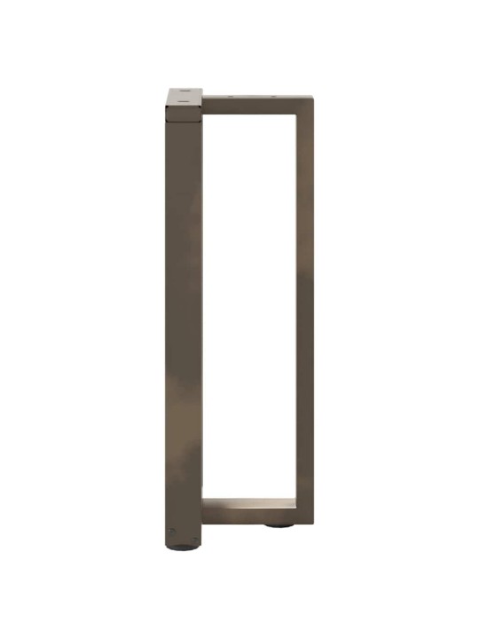 Nohy konzolového stolku ve tvaru t, 2 ks, černé, 38 x 25 x (72-73) cm, ocel