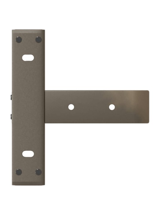 Nohy konzolového stolku ve tvaru t, 2 ks, černé, 38 x 25 x (72-73) cm, ocel