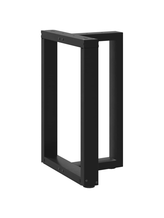 Nohy k jídelnímu stolu ve tvaru T, 2 ks, černé, 50 x 35 x (72-73) cm, ocel