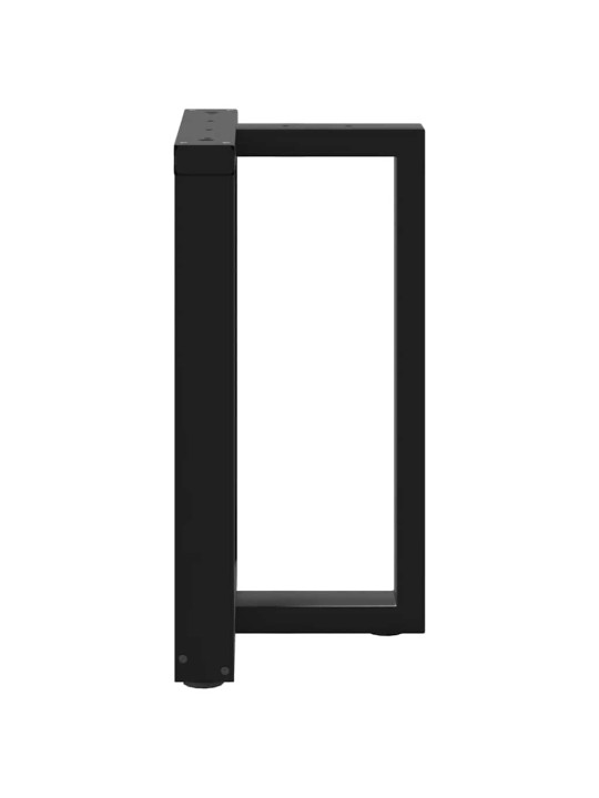 Nohy k jídelnímu stolu ve tvaru T, 2 ks, černé, 50 x 35 x (72-73) cm, ocel