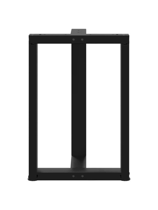 Nohy k jídelnímu stolu ve tvaru T, 2 ks, černé, 50 x 35 x (72-73) cm, ocel