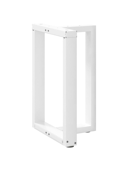 Nohy k jídelnímu stolu ve tvaru t, 2 ks, bílé, 50 x 35 x (72-73) cm, ocel