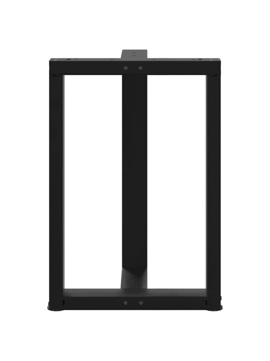 Nohy k jídelnímu stolu ve tvaru T, 2 ks, černé, 60 x 35 x (72-73) cm, ocel
