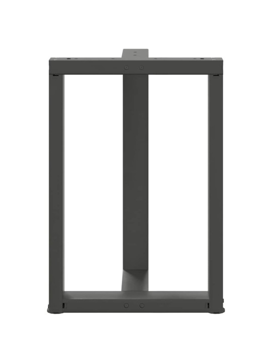 Nohy k jídelnímu stolu ve tvaru T, 2 ks, antracitové, 60 x 35 x (72-73) cm, ocel