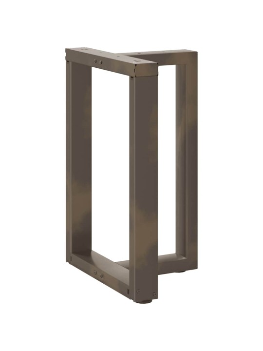 Nohy k jídelnímu stolu ve tvaru t, 2 ks, černé, 60 x 35 x (72-73) cm, ocel