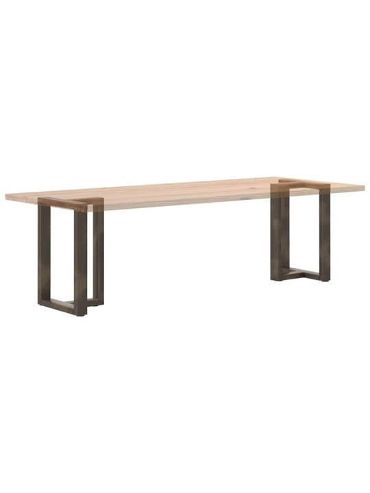 Nohy k jídelnímu stolu ve tvaru t, 2 ks, černé, 60 x 35 x (72-73) cm, ocel