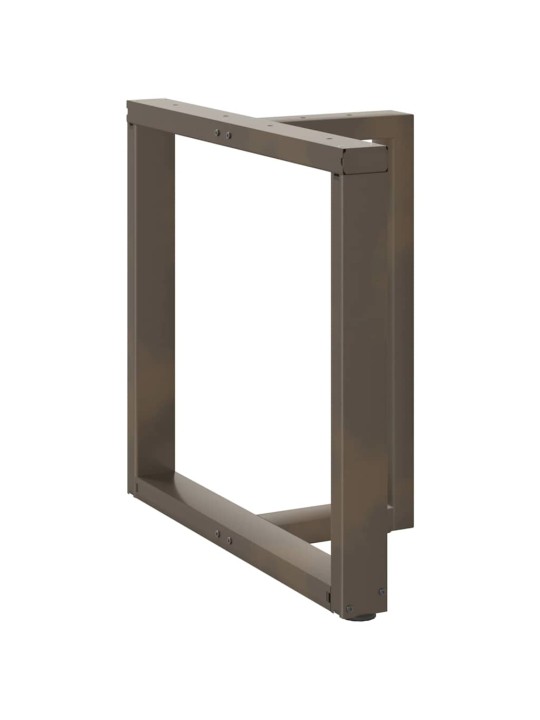 Nohy k jídelnímu stolu ve tvaru t, 2 ks, černé, 70 x 35 x (72-73) cm, ocel