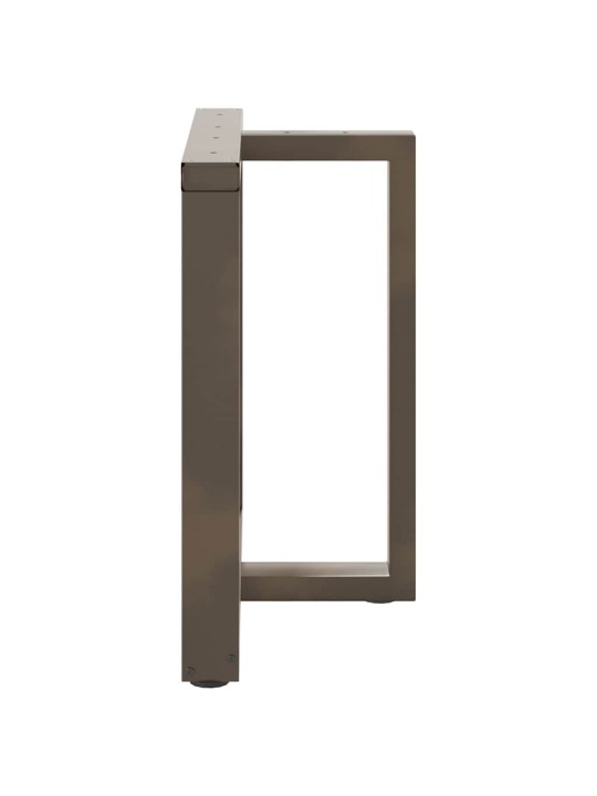 Nohy k jídelnímu stolu ve tvaru t, 2 ks, černé, 70 x 35 x (72-73) cm, ocel