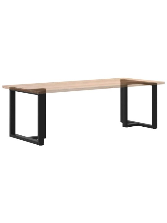 Nohy k jídelnímu stolu ve tvaru T, 2 ks, černé, 80 x 35 x (72-73) cm, ocel